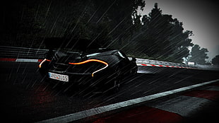 black sports car, car, McLaren, Driveclub, video games HD wallpaper