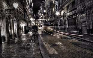 timelapsed photography of streets during nighttime HD wallpaper