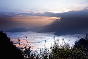 panorama photography of calm body of water