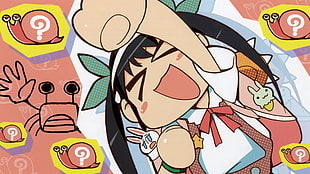 female black long-haired anime character wallpaper, Monogatari Series, Hachikuji Mayoi HD wallpaper