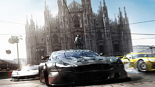black sports coupe, racing, Race Driver: GRID, video games HD wallpaper