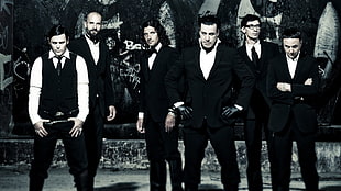 men's blazer and dress pants, Rammstein, band, Germany HD wallpaper