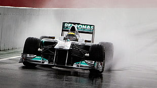 black R/C car, Mercedes AMG Petronas, Formula 1, Lewis Hamilton, vehicle HD wallpaper
