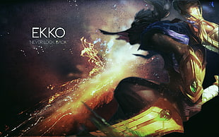 Ekko Never Look Back digital wallpaper, Summoner's Rift, Ekko, Hextech, Baron Nashor