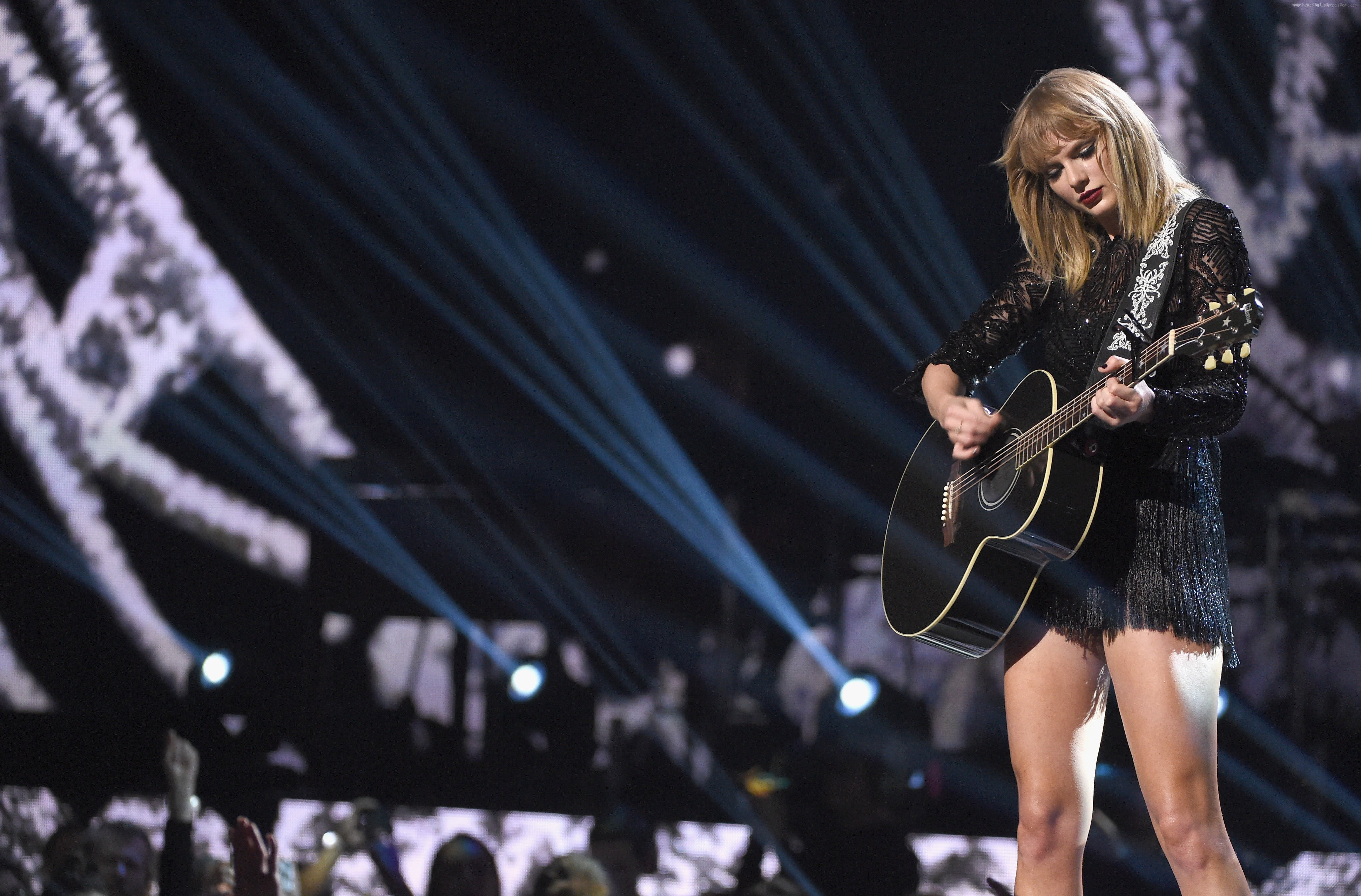 Taylor Swift playing guitar HD wallpaper | Wallpaper Flare