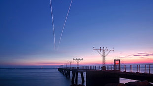 sea dock, nature, sea