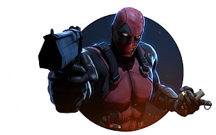 Deadpool graphic artwork HD wallpaper
