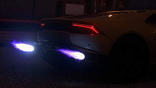 white luxury car, Driveclub, Lamborghini, car