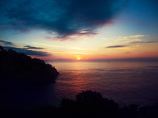 body of water, nature, water, sunset, sea