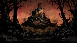 brown castle digital wallpaper, Darkest Dungeon HD wallpaper