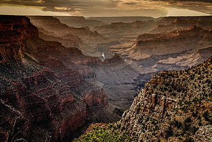 aerial view of rock formation mountain during daytime