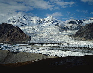 mountains covered with snow