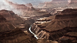 brown mountains wallpaper, Arizona, Grand Canyon, USA, landscape HD wallpaper