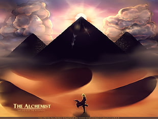The Alchemist poster, anime, Full Metal Alchemist, pyramid, Elric Edward HD wallpaper