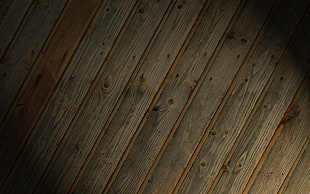 brown wooden plank surface HD wallpaper