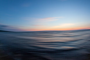 blue body of water during sunset, ayr