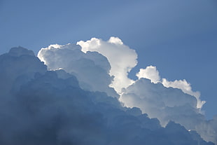 cumulus clouds in the sky HD wallpaper