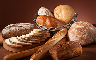 variety of pastry breads HD wallpaper