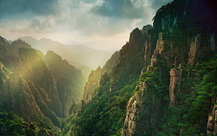 landmark mountains, nature, landscape, mountains, mist