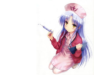 girl anime character wearing nurse outfit 3D wallpaper HD wallpaper