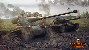 World of Tanks game application poster, World of Tanks, tank, wargaming, render HD wallpaper