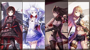 RWBY, Weiss Schnee, Ruby Rose (character), Blake Belladonna