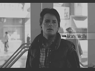 men's black button-up shirt, Michael J. Fox, Marty McFly
