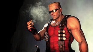 red and black action figure, video games, Duke Nuken Forever HD wallpaper