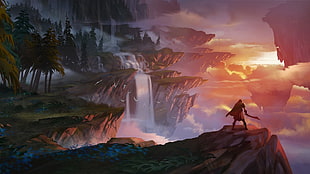 Destiny game poster, video games, landscape, Dauntless (VideoGame), trees HD wallpaper