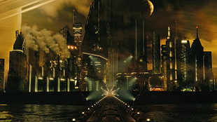 brown and black bridge, movies, Blade Runner HD wallpaper