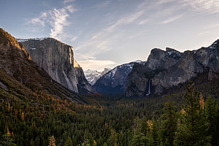 photography of rock mountains during daylight HD wallpaper