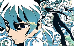 female blue hair anime character artwork, Tengen Toppa Gurren Lagann, Teppelin Nia HD wallpaper