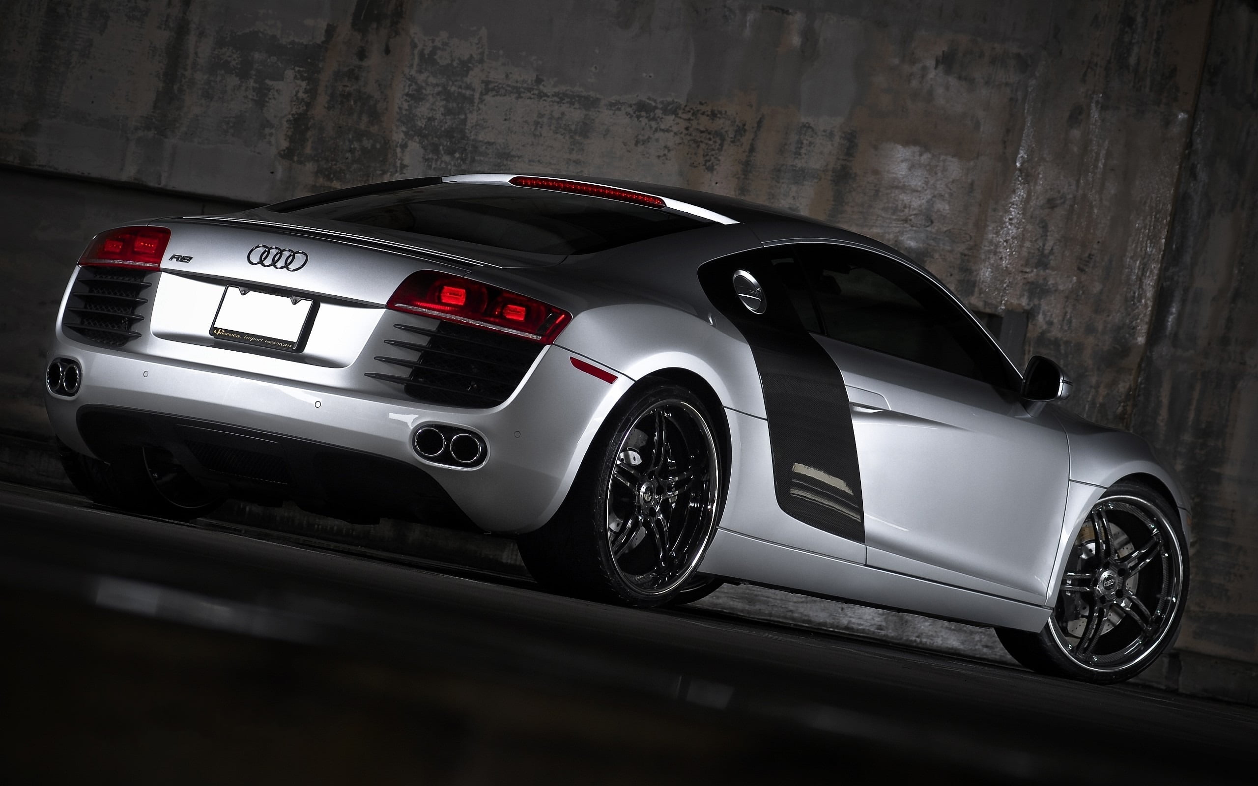 silver Audi coupe, car, Audi R8, silver cars, vehicle