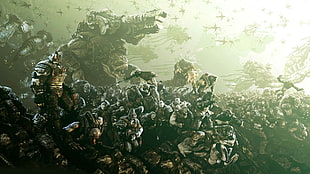 game illustration, Gears of War, video games HD wallpaper