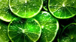 close-up photo of sliced lime HD wallpaper