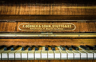 piano showing F.Dorner Sihn Stuttgart HD wallpaper