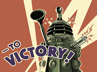 To Victory clip art, Daleks