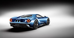 blue sports car