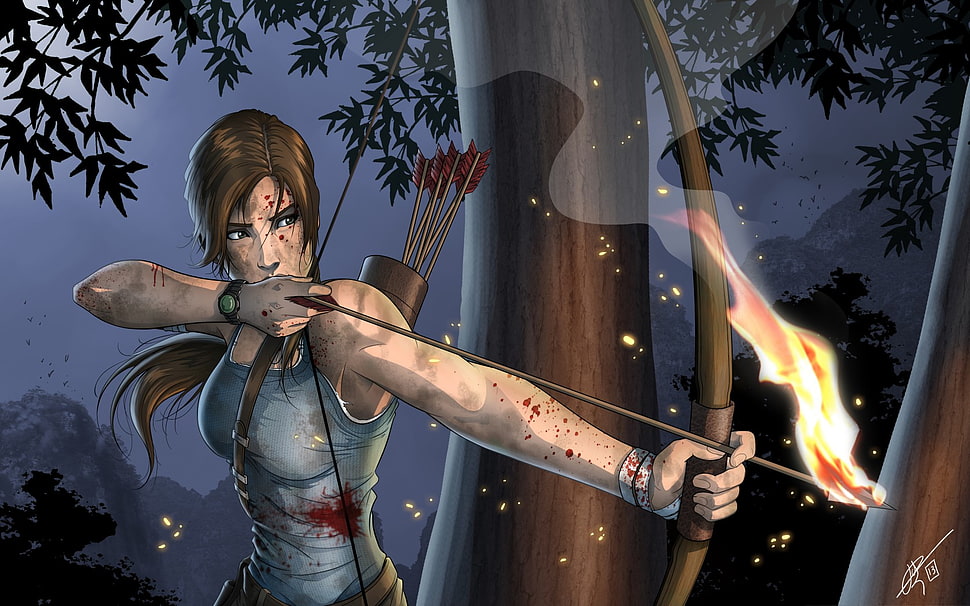 Lara Croft HD wallpaper