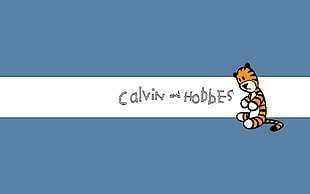 Calvin and Hobbes logo, Calvin and Hobbes HD wallpaper