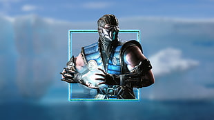 Mortal Kombat Sub-Zero illustration, Mortal Kombat X, Sub-Zero, video games HD wallpaper