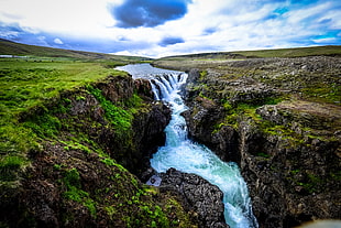 landscape, nature, water, rocks HD wallpaper