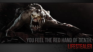 you fell the red hand of death Lifestealer digital wallpaper, Dota 2, lifestealer, video games HD wallpaper