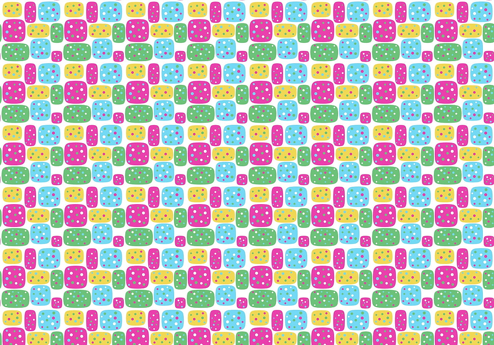 green, pink, white, and yellow textile HD wallpaper